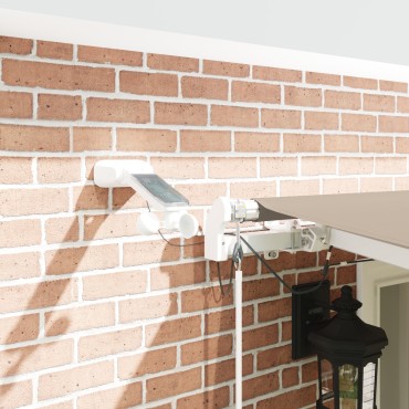 vidaXL Αυτόματη Ανασυρόμενη Τέντα με LED Μπεζ 600x350 εκ
