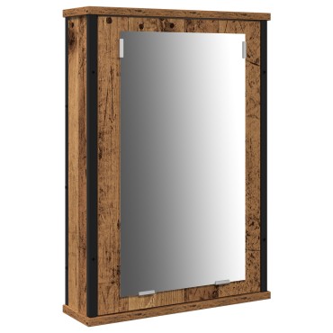vidaXL Σετ Επίπλων Μπάνιου 3 τεμ. Παλιό Ξύλο 33x33x185,5 εκ