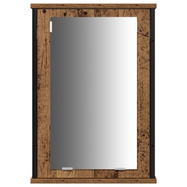 vidaXL Σετ Επίπλων Μπάνιου 3 τεμ. Παλιό Ξύλο 33x33x185,5 εκ