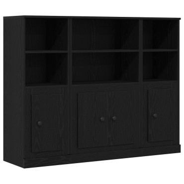 vidaXL Υψηλός ντουλάπι Μαύρη Δρυς 132x35,5x103,5cm Επεξεργασμένο Ξύλο 1 τεμ.
