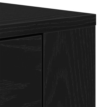 vidaXL Sideboards 3 τεμ. Μαύρος Δρυς Επεξεργασμένο Ξύλο 240x33x70cm
