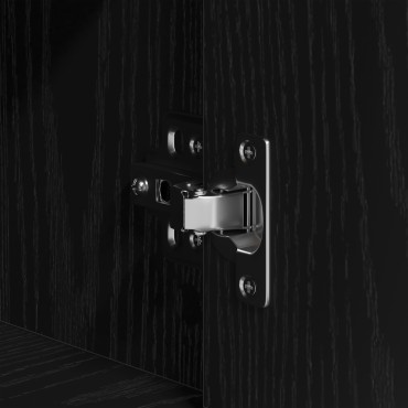 vidaXL Sideboards 3 τεμ. Μαύρος Δρυς Επεξεργασμένο Ξύλο 240x33x70cm