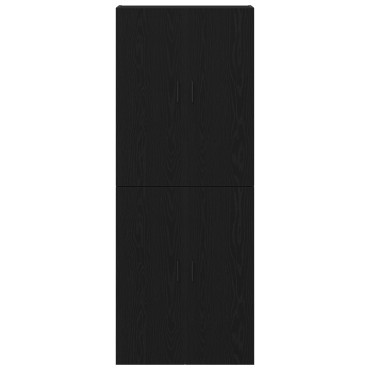 vidaXL Ντουλάπες 2 τεμ. Μαύρη Δρυς 69,5x34x180cm Επεξεργασμένο Ξύλο