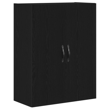 vidaXL Υψηλή Βαθμίδα Μαύρο Δρυς 69,5x34x180cm Επεξεργασμένο Ξύλο 1 τεμ.