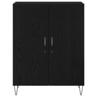 vidaXL Υψηλή Βαθμίδα Μαύρο Δρυς 69,5x34x180cm Επεξεργασμένο Ξύλο 1 τεμ.