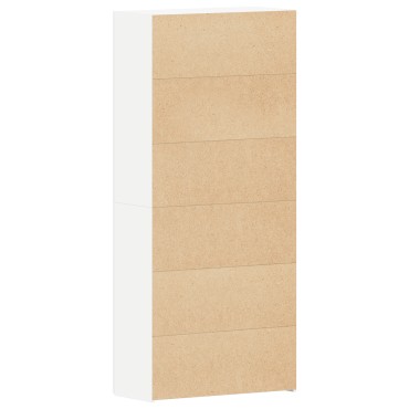 vidaXL Ντουλάπι Υποδημάτων Λευκό 80x35.5x180cm Επεξεργασμένο Ξύλο
