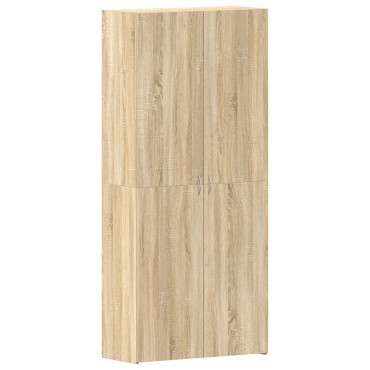 vidaXL Ντουλάπα Παπουτσιών Σονόμα 80x35,5x180cm Επεξεργασμένο Ξύλο