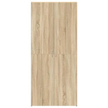 vidaXL Ντουλάπα Παπουτσιών Σονόμα 80x35,5x180cm Επεξεργασμένο Ξύλο