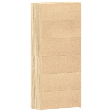 vidaXL Ντουλάπα Παπουτσιών Σονόμα 80x35,5x180cm Επεξεργασμένο Ξύλο