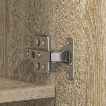 vidaXL Ντουλάπα Παπουτσιών Σονόμα 80x35,5x180cm Επεξεργασμένο Ξύλο