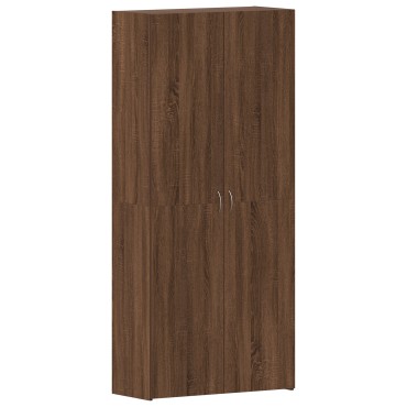 vidaXL Ντουλάπα Παπουτσιών Καφέ Δρυς 80x35,5x180cm Κατασκευασμένο ξύλο