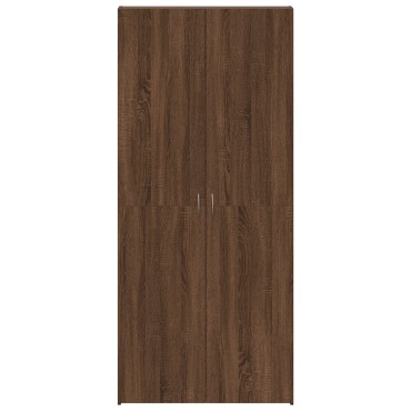vidaXL Ντουλάπα Παπουτσιών Καφέ Δρυς 80x35,5x180cm Κατασκευασμένο ξύλο