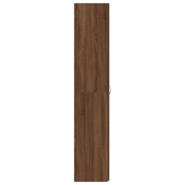 vidaXL Ντουλάπα Παπουτσιών Καφέ Δρυς 80x35,5x180cm Κατασκευασμένο ξύλο