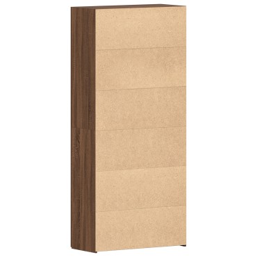vidaXL Ντουλάπα Παπουτσιών Καφέ Δρυς 80x35,5x180cm Κατασκευασμένο ξύλο