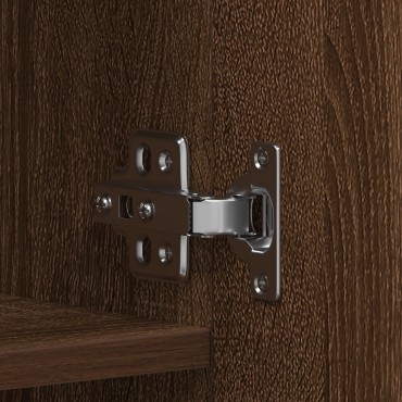 vidaXL Ντουλάπα Παπουτσιών Καφέ Δρυς 80x35,5x180cm Κατασκευασμένο ξύλο