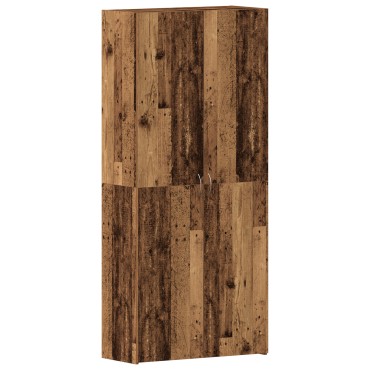 vidaXL Ντουλάπα Παπουτσιών Παλιού Ξύλου 80x35,5x180cm Μη κατεργασμένο ξύλο