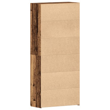 vidaXL Ντουλάπα Παπουτσιών Παλιού Ξύλου 80x35,5x180cm Μη κατεργασμένο ξύλο