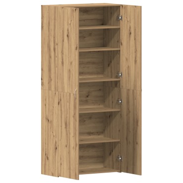 vidaXL Ντουλάπι Παπουτσιών Artisan Oak 80x35,5x180cm Επεξεργασμένο Ξύλο