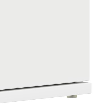 vidaXL Ντουλάπι Παπουτσιών Λευκό 80x39x180cm Επεξεργασμένο Ξύλο