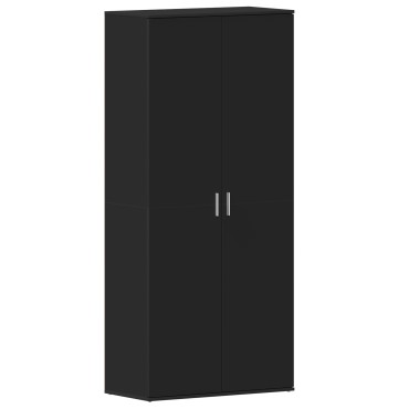 vidaXL Ντουλάπα Παπουτσιών Μαύρη 80x39x180cm Επεξεργασμένο Ξύλο