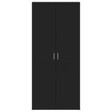 vidaXL Ντουλάπα Παπουτσιών Μαύρη 80x39x180cm Επεξεργασμένο Ξύλο