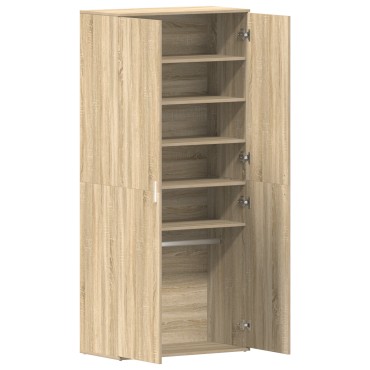 vidaXL Ντουλάπι Παπουτσιών Σονομά Οάκ 80x39x180cm Επεξεργασμένο Ξύλο