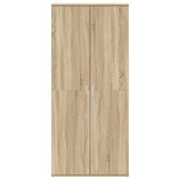 vidaXL Ντουλάπι Παπουτσιών Σονομά Οάκ 80x39x180cm Επεξεργασμένο Ξύλο