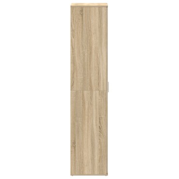 vidaXL Ντουλάπι Παπουτσιών Σονομά Οάκ 80x39x180cm Επεξεργασμένο Ξύλο
