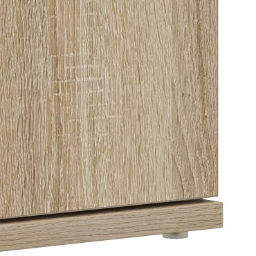 vidaXL Ντουλάπι Παπουτσιών Σονομά Οάκ 80x39x180cm Επεξεργασμένο Ξύλο