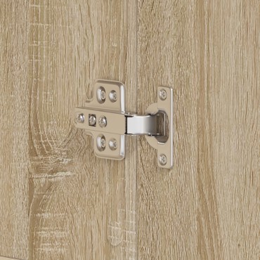 vidaXL Ντουλάπι Παπουτσιών Σονομά Οάκ 80x39x180cm Επεξεργασμένο Ξύλο
