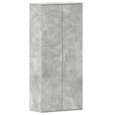 vidaXL Ντουλάπι Παπουτσιών Γκρι 80x39x180cm Οικονομικό ξύλο