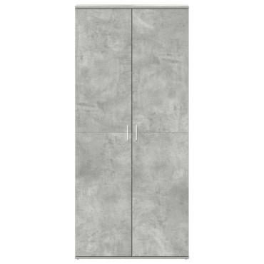 vidaXL Ντουλάπι Παπουτσιών Γκρι 80x39x180cm Οικονομικό ξύλο