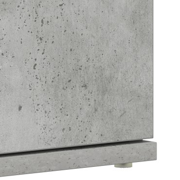 vidaXL Ντουλάπι Παπουτσιών Γκρι 80x39x180cm Οικονομικό ξύλο