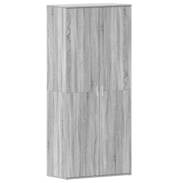 vidaXL Ντουλάπα Παπουτσιών Γκρι Σονομα 80x39x180cm Επεξεργασμένο Ξύλο