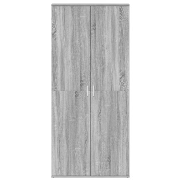 vidaXL Ντουλάπα Παπουτσιών Γκρι Σονομα 80x39x180cm Επεξεργασμένο Ξύλο