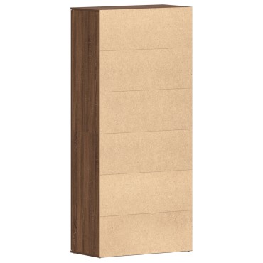 vidaXL Ντουλάπι Παπουτσιών Καφέ Δρυός 80x39x180cm Φτιαγμένο Ξύλο