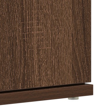 vidaXL Ντουλάπι Παπουτσιών Καφέ Δρυός 80x39x180cm Φτιαγμένο Ξύλο
