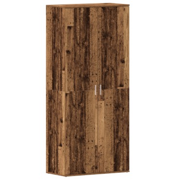 vidaXL Ντουλάπα Παπουτσιών Παλιού Ξύλου 80x39x180cm Επεξεργασμένο Ξύλο