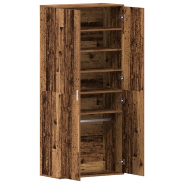 vidaXL Ντουλάπα Παπουτσιών Παλιού Ξύλου 80x39x180cm Επεξεργασμένο Ξύλο