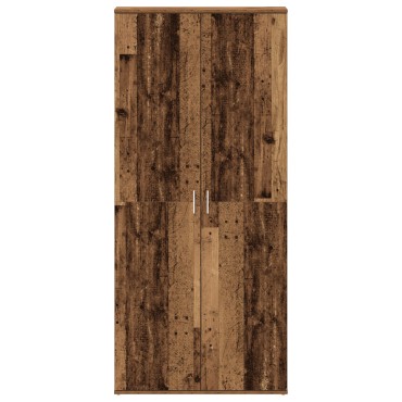vidaXL Ντουλάπα Παπουτσιών Παλιού Ξύλου 80x39x180cm Επεξεργασμένο Ξύλο