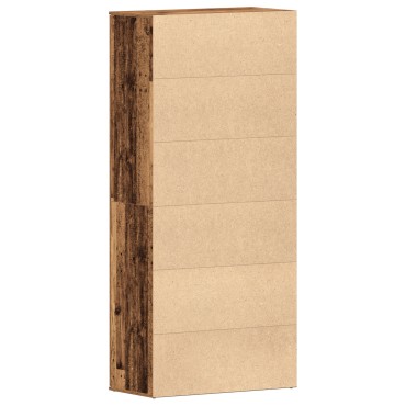 vidaXL Ντουλάπα Παπουτσιών Παλιού Ξύλου 80x39x180cm Επεξεργασμένο Ξύλο