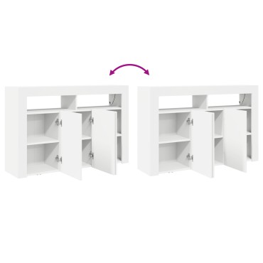 vidaXL Λευκός Μπουφές Λευκός Τεχνητό ξύλο 116x30x75cm Μοντέρνος 1 τεμ.