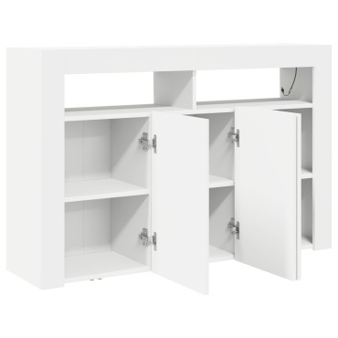 vidaXL Λευκός Μπουφές Λευκός Τεχνητό ξύλο 116x30x75cm Μοντέρνος 1 τεμ.