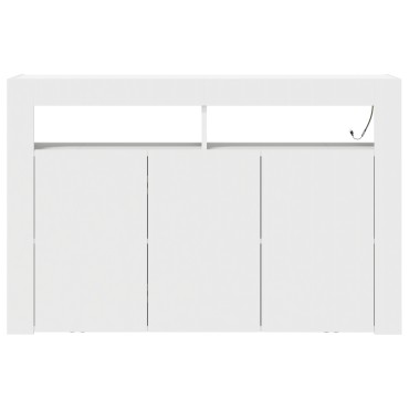vidaXL Λευκός Μπουφές Λευκός Τεχνητό ξύλο 116x30x75cm Μοντέρνος 1 τεμ.