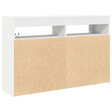 vidaXL Λευκός Μπουφές Λευκός Τεχνητό ξύλο 116x30x75cm Μοντέρνος 1 τεμ.