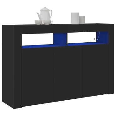 vidaXL Σαλονιού Μαύρο Ξύλο μηχανής 116x30x75cm Σαλονιού Ορθογώνιο 1 τεμ.