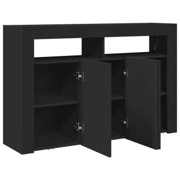 vidaXL Σαλονιού Μαύρο Ξύλο μηχανής 116x30x75cm Σαλονιού Ορθογώνιο 1 τεμ.