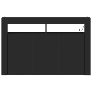 vidaXL Σαλονιού Μαύρο Ξύλο μηχανής 116x30x75cm Σαλονιού Ορθογώνιο 1 τεμ.