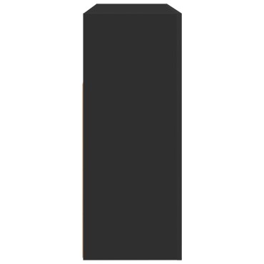 vidaXL Σαλονιού Μαύρο Ξύλο μηχανής 116x30x75cm Σαλονιού Ορθογώνιο 1 τεμ.