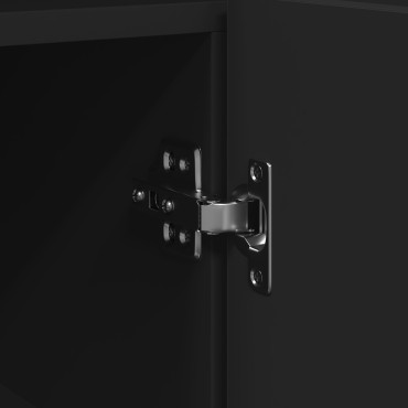 vidaXL Σαλονιού Μαύρο Ξύλο μηχανής 116x30x75cm Σαλονιού Ορθογώνιο 1 τεμ.